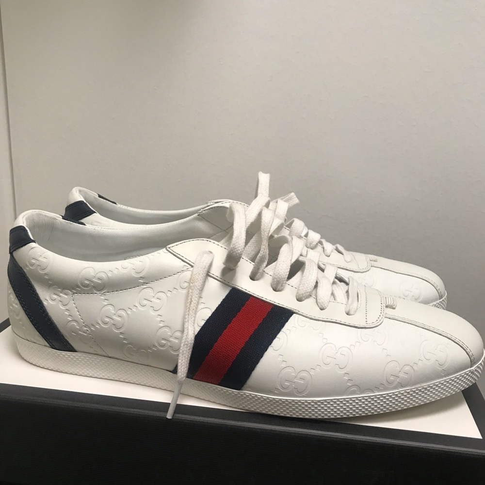 Guccissima leather lace up sneakers